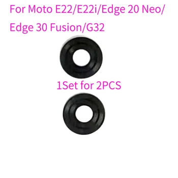 1 компл. 2 бр. За Motorola Moto E22 E22i Edge 30 Нео Fusion G32 Стъклен Капак на Обектива на Задната Камера със Защитен Стикер