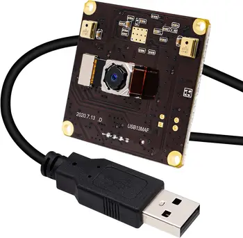 ELP 13MP IMX214 3840*2880 4K Модул USB-камера с автофокус MJPEG YUYV UVC Такса USB-камера с Висока Разделителна способност Промишлена Уеб камера