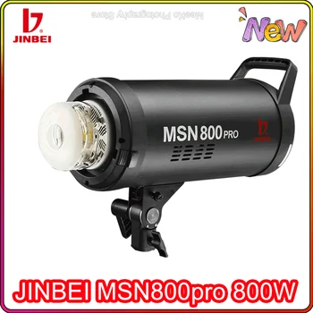 JINBEI MSN800pro 800 W GN90 1/8000 S Високоскоростна Студийная Светкавица Със синхронизиране, Стробоскоп, Определяне на Bowens за Портретна Динамична Стрелба, Новост