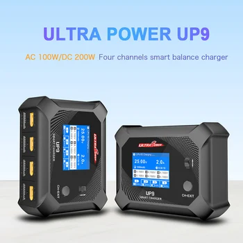 ULTRA POWER UP9 200 W Четырехканальное зарядно устройство Smart Blance AC100W /DC 200 W зарядно устройство с двоен вход