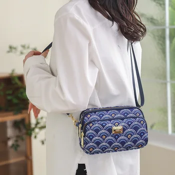 Дамска чанта за през рамото от плат Оксфорд 2023, текстилен случайни раница-месинджър, найлон холщовая чанта на рамото за майката на средна възраст, gg