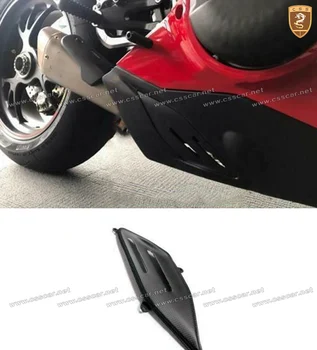 За Ducati Panigale V4 2018 2019 2020 2021 карбон черен панел на тавичката за корема, накладки за мотоциклети, външни защитни детайли