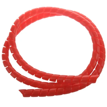 Защитно спирална тръба за скутер, с променящ се цвят, дължината на навиване на тръби 1 м за аксесоари M365 Pro червен цвят