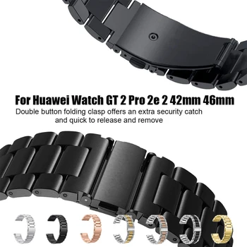 Каишка за Huawei Watch GT 2 42 мм/2 Pro/2e Сменяеми Гривни от Неръждаема Стомана за Huawei Watch GT 2 46 мм Каишка за часовник