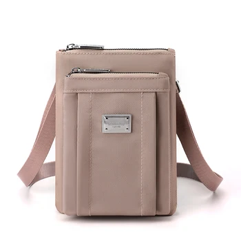 Малка дамска чанта за мобилен телефон, мини-женствена чанта през рамо, найлон дамски пътна чанта-месинджър, портфейл